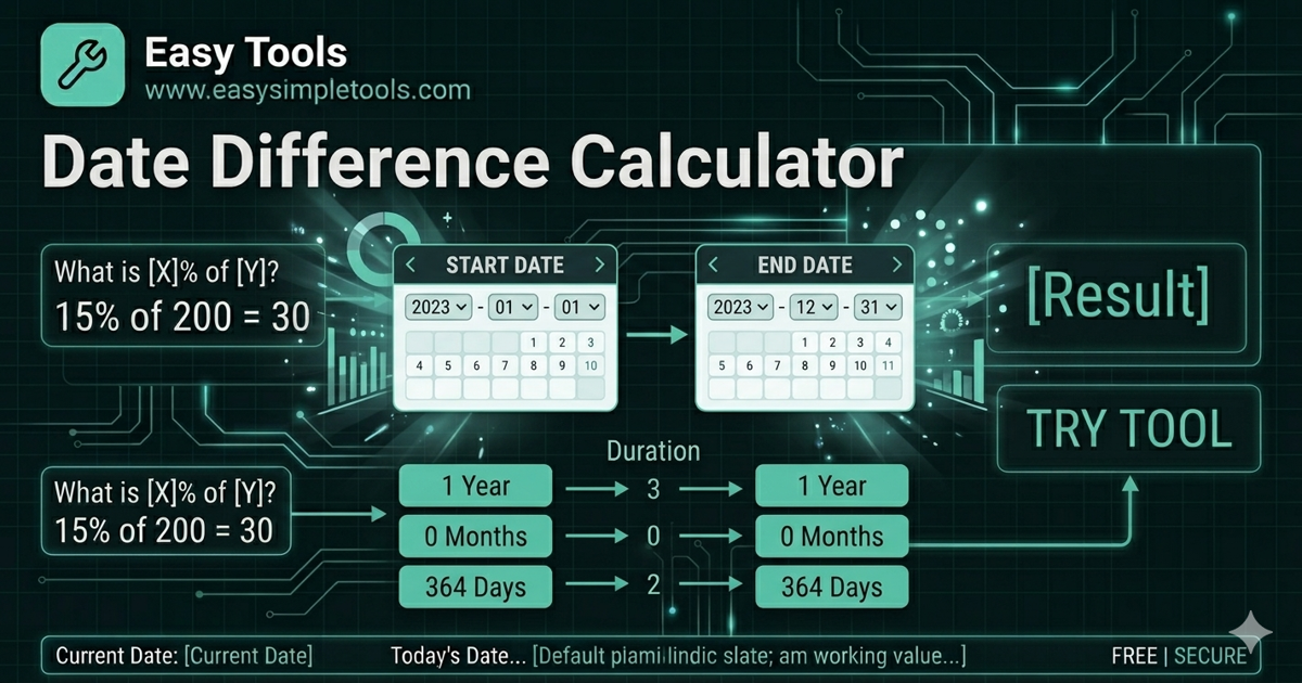 Date Difference Calculator - Count Days & Years Between Two Dates ...